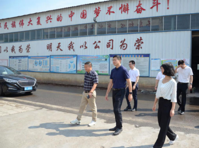 泸县县委书记肖刚一行莅临FH至尊注册集团总部基地调研